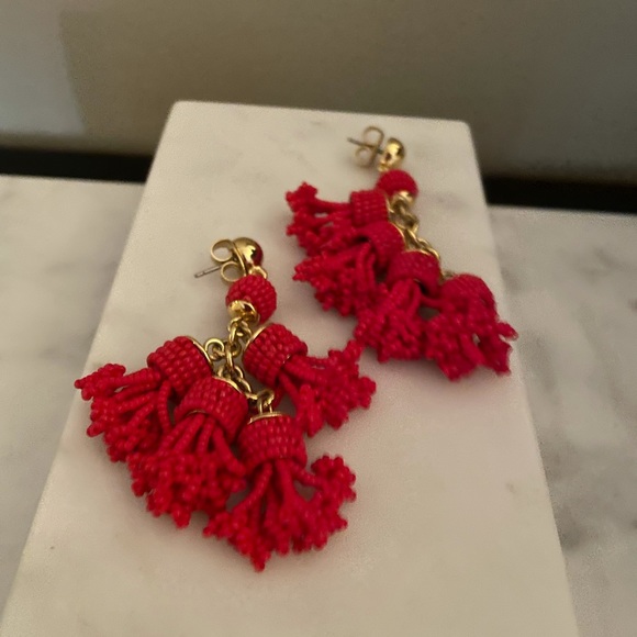 J.Crew red beaded earrings - Picture 2 of 3